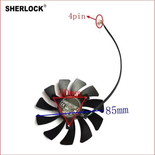 HA9010H12SF-Z DC12V 85mm 4pin for msi RX560 GTX1050/1060 AERO ITX Graphics Card Fan