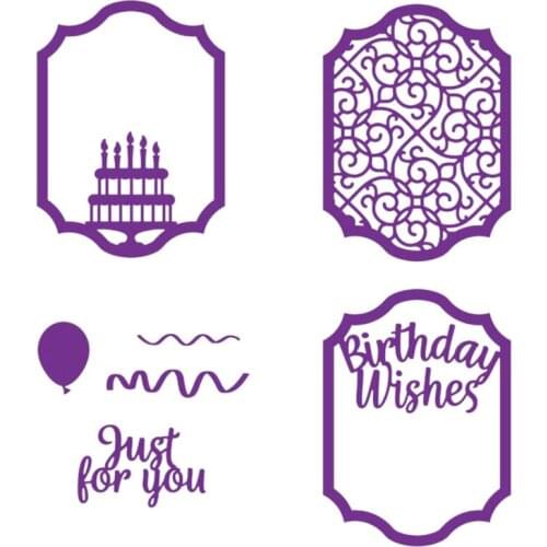 JMCRAFT 2021 Birthday Candle Creeting Card Metal Cutting Dies DIY Scrapbook Handmade Paper Craft Metal Steel Template Dies