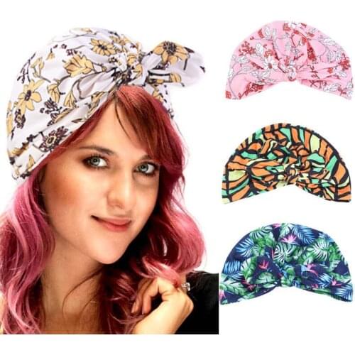 Fashionable female hijab hat soft cotton Muslim hat bow tie hijab solid Arab Indian hat wrapped hijab hat for female inner hijab