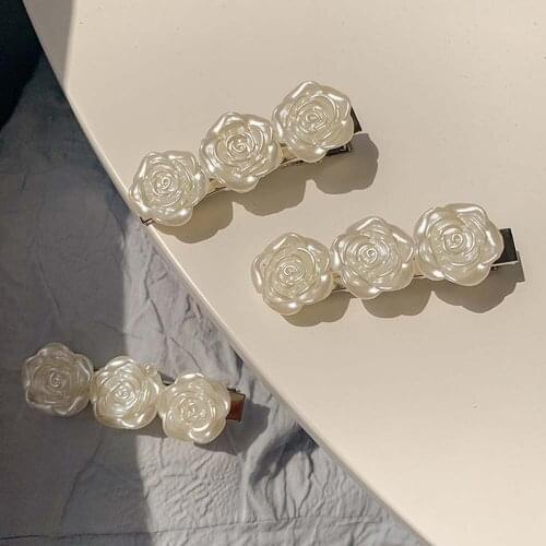 Fashion Korean Hair Clips Petal Hairpin Shell Side Clip Vintage Hair Accessories Sweet Hair Side Clip Girls Barrettes Headwear