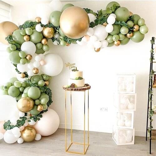 Green White Balloon Arch Garland Set Jungle Safari Theme Party Balloon Baby Shower Decor kids Birthday Party Decorations globos