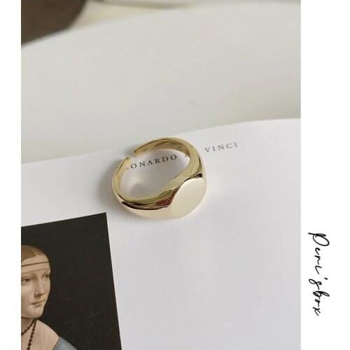 PerisBox 925 Sterling Sliver Stackable Rings for Women Solid Band Chunky Adjustable Layering Rings Personality Mujer