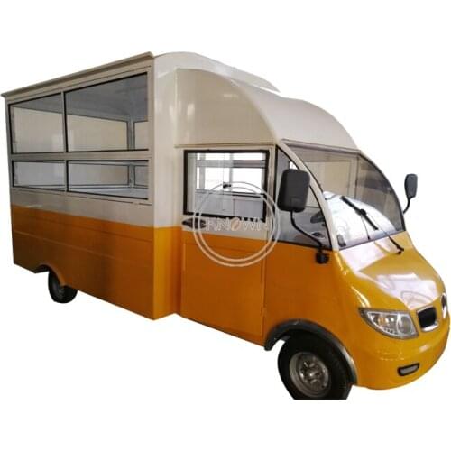 5.1m Fast Food Truck Trailer Electric Vehicle Catering Trailer Mobile Food Cart For Coffee Bubble Tea Ice Cream Vending Car