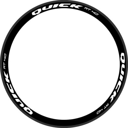 RT 40 Wheel Stickers Reflective Waterproof Rims Decals Sticker For 40mm Rim Depth Bicycle Bike TWO WHEELS