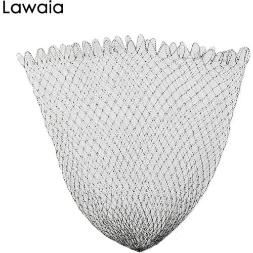 Lawaia Fishing Landing Hand Nets Head Racket Line Hand-woven Net Bag Quick-drying Small Mesh Fish Net Pocket Dip for Fishing
