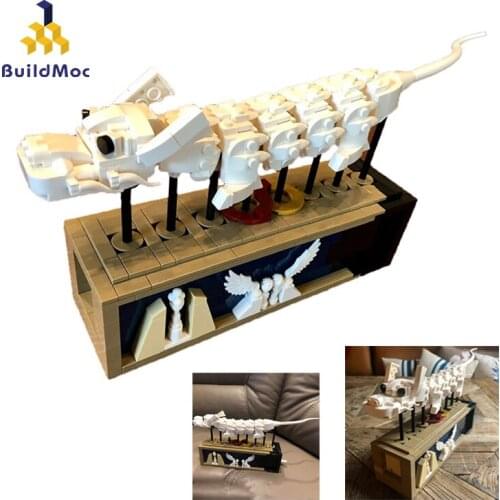 BuildMoc City Creator China Flight of the Luck Dragon Figures Building Blocks Home Decoration Educational DIY Toys For Kids Toys