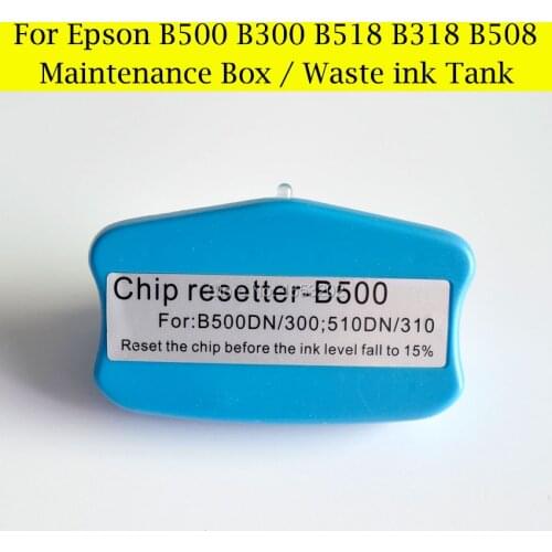 Cartridge Chip Resetter,Waste Ink BOX Resetter For Epson B310N/500/300/510DN Printer Maintenance Tank