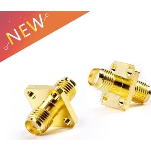 SMA-KKFD RF adapter SMA female to SMA female connector Gold Plated Brass Straight Coaxial RF Adapters