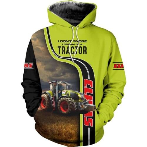 Autumn and winter sweatshirt Old C Tractor I Don't Snore 3D printed hoodie men and women fashion Harajuku casual zipper hoodie