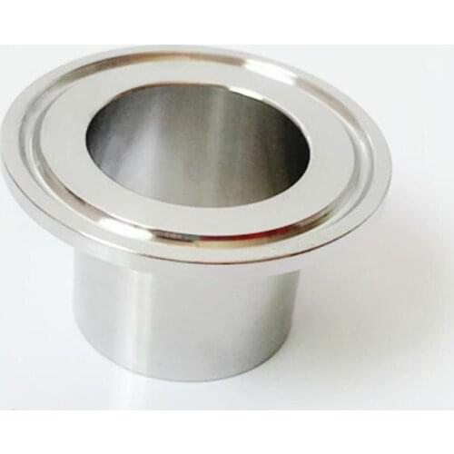 89mm Pipe OD 3.5" Tri Clamp 40mm Height SUS 304 Stainless Sanitary Auto Butt Weld Ferrule Fitting Home Brewing Beer