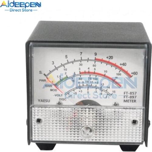 External S Meter /SWR / Power Meter Receive Display Standing Wave Meter FT-857 FT-897 857 897 Black/White