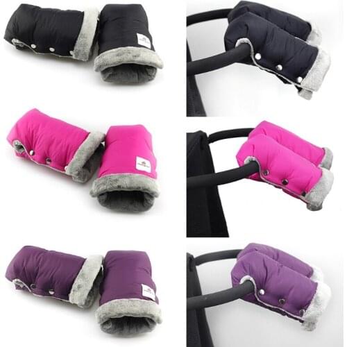 Winter Warm Stroller Gloves Mittens Pushchair Hand Muff Waterproof Pram Gloves