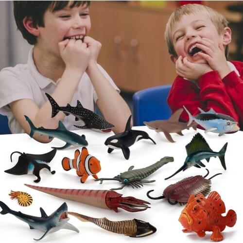 1 Set Animal Model Simulation Solid PVC Marine Animal Mold Toy for Kids