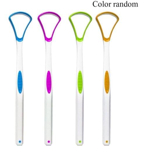 1 PC Random Color Tongue Cleaner Scraper Cleaning Tongue Scraper For Oral Care Oral Hygiene Keep Fresh Breath tongue scraper