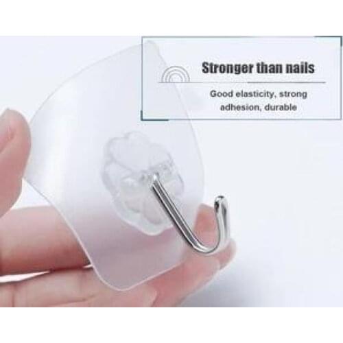 10/6/3 PCS Seamless Adhesive Hanger Hook Suction Cup Wall Vacuum Sucker Heavy Bathroom TransparentLoad Rack Transparent Storage