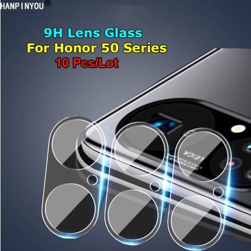 10 Pcs/Lot For Honor 50 Pro SE Back Camera Lens Protector Rear Camera Tempered Glass Film