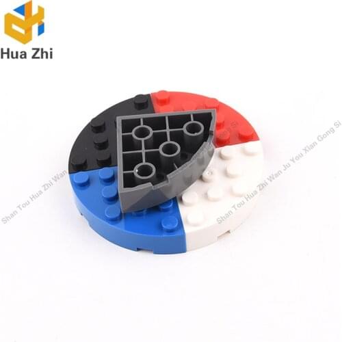 6PCS 2577 Brick Round Corner 4 x 4 Full BrickBuilding Blocks Parts MOC DIY Education Build Toys Brick