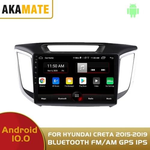 2Din Android10 Car Radio GPS Navigation Multimedia Video Player Wifi 4 64 IPS Carplay For Hyundai Creta ix25 2015 2016 2017-2019