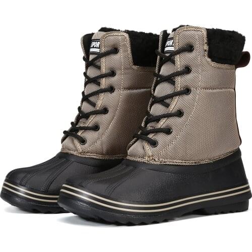 Free Shipping Womens boots Winter Warm Outdoor MId Calf Snow Boots Plus Size 41 42 Woman Boots Shoes Dropshipping