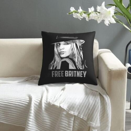 Free Britney pattern print Cushion Cover Decorative Pillowcase Chair Seat Square Car Pillow Cover Home Living Textile