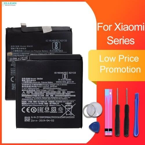 Catteny For Mi Play MiMix 3 Batteries Repair Parts For Xiaomi Black Shark 2 Mi8 Explorer Pro CC9 Note 2 Battery Case Replacement