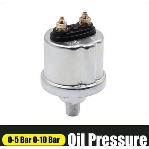 0-5 Bar 0-10 Bar Oil Pressure Sensor NPT 1/8 M10X1 Fuel Sending Unit for 10~184 ohm Car Boat Marine Fuel Pressure Meter Gauge