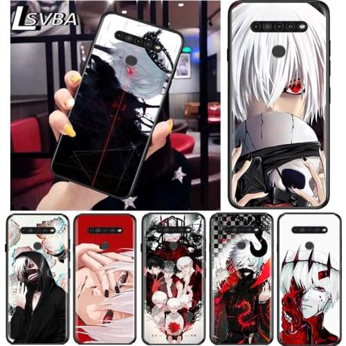 Japanese Tokyo Ghoul for LG G8 G8S G8X V30 V35 V40 V50 V60 ThinQ Q60 K40 K50 K30 K41 K51 K61 K71 K92 Black Phone Case