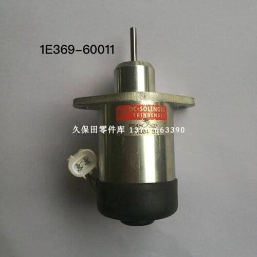Flameout valve for Kubota V2607 V3307 engine flameout solenoid valve 1E369-60011 PS45 CZ393