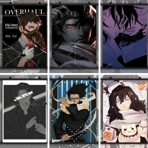 Classic Anime Posters Print Boku No My Hero Academia Aizawa Shouta Chisaki Kai Manga Wall Art Canvas Painting Picture Home Decor