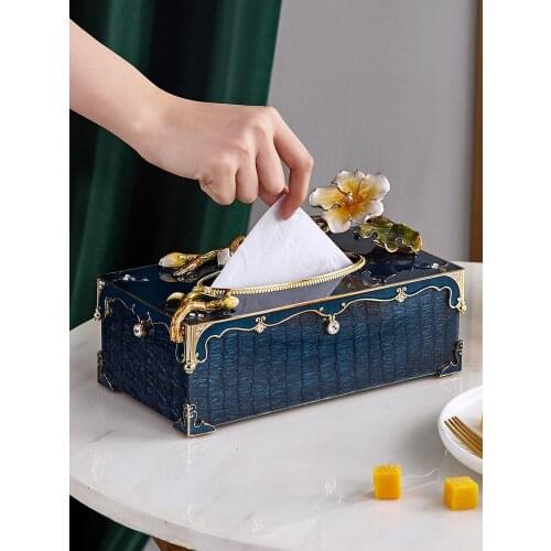 Car Storage Tissue Box Acrylic Square Creative Retro Baby Wipes Toilet Paper Holder Acrylic Servilletero Tissue Boxes BY50TB