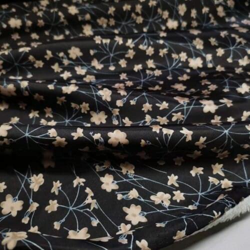 New Fashion Satin Fabric Glossy Decoration Polyester Tilda Floral Soft Poly Charmeuse