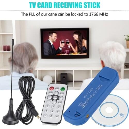 New USB 2.0 Digital DVB-T SDR+DAB+FM HDTV TV Tuner Receiver Stick RTL2832U + FC0012