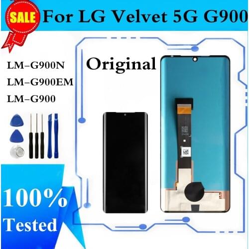 Original For LG Velvet 5G G9 G900 LM-G900N LCD Display Touch Screen Digitizer Assembly Replacement Part Free Tools
