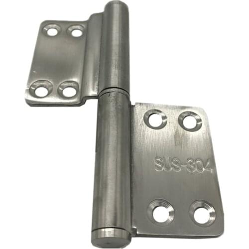 Stainless Steel 304 Detachable Hinge 102*42MM Bathroom Aluminum Alloy Door Hinges Removable 3pcs