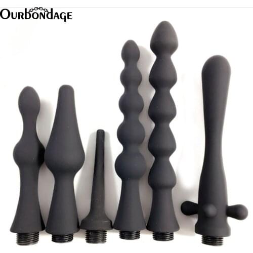 Ourbondage 7 Types Silicone Wash Anal Plug Butt Plug For Men Women Prostate Massage Adult Sex Toys