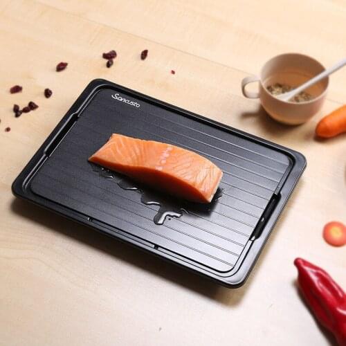 Fast Defrosting Tray With Cleaner Frozen Meat Defrost Food Thawing Plate Board Kitchen Tool Kitchen Accessories Plateau Gadget