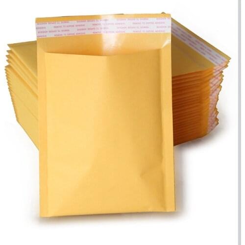 4.72x6.3" 120x160mm Shipping Poly mailer Post Parcel Bags Universal Envelopes Padded Mailing Kraft Bubble Bag Self Sealing 50