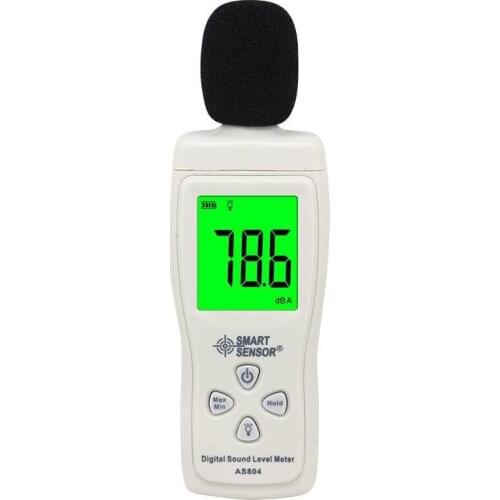 Professional Digital Sound Level Meter AS804 Smart Senosr Measuring 30-130dB Noise dB Decibel Monitoring Tester Diagnostic-tool