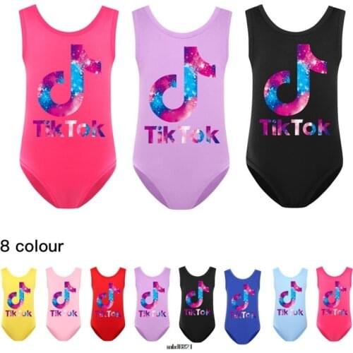 Tik Tok Girls Swimsuit 2021 New One Piece Swimwear Tik Tok Style Childrens Swimwear One Piece Swimsuit