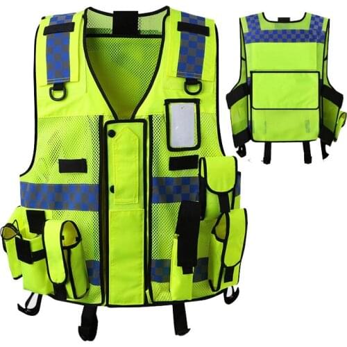 Hi Vis High Visibility Reflective Vest Working Clothes Motorcycle Cycling Sports Outdoor Reflective Safety Vest