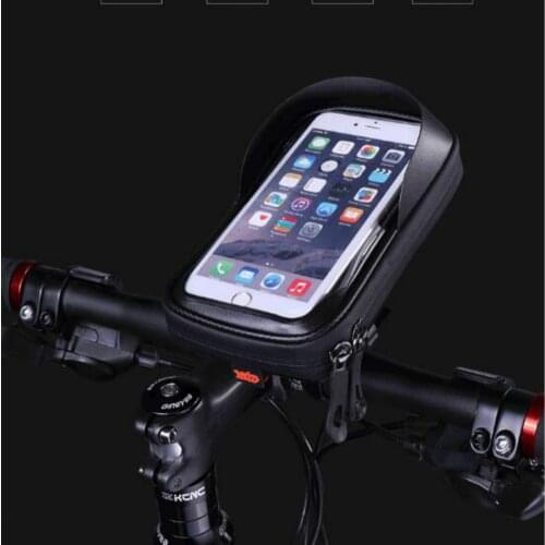 6 Inch Bicycle Bags Touch Screen Cycling Bike Front Top Tube Bag Waterproof Bicycle Handlebar Mobile Phone Case Holder MTB Pack