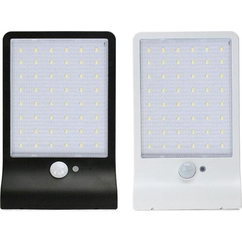 IP65 Waterproof Solar LED Wall Lamp Human Induction Sensor 3 Modes Outdoor Light High Conversion Low Power Consumption