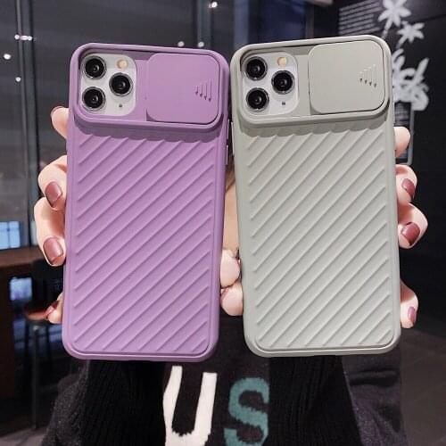 GHAOK Camera Protection Phone Case For iPhone 11 Pro Max XR X XS Max 7 8 6 Plus Case Solid Color Soft TPU Shockproof Back Cover