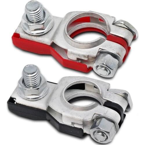 1 Pair 12V 24V Automotive Car Top Post Battery Terminals Wire Cable Clamp Terminal Connectors Car Accessories