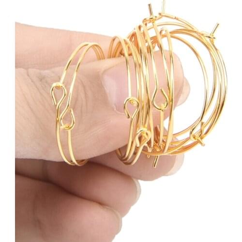 100pcs/lot Wine Glass Charm Rings Earring Hoops Metal Wire Hoops Earrings Drink Markers DIY Party