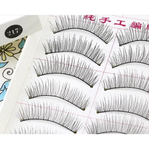 217 Natural Crisscross DIY false eyelashes eyewinker as handmade fake eyelashes artificial eyelashes for personal makeup props