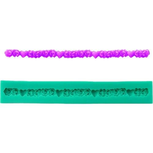 3D Silicone Rose Lace Shape Sugarcraft Cookie Cupcake Chocolate Baking Mold Fondant Cake Decorating Tools