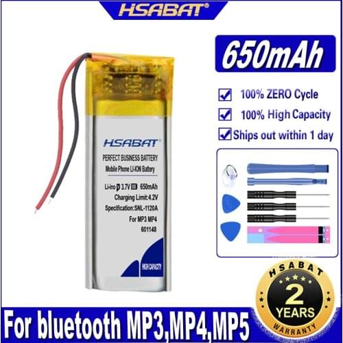 HSABAT 601148 650mAh Battery for rat9 R.A.T 9 Batteries