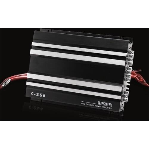 Car Audio Modification Accessories C-266 Four-way Power Amplifier Vehicle Mounted 4-channel Amplifier Refitting Car Audio