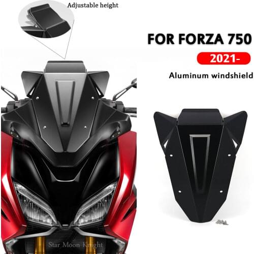 Aluminum Windshield Windscreen Wind Shield Deflector Fit For Honda For FORZA 750 For forza750 2021 - Motorcycle Accessories
